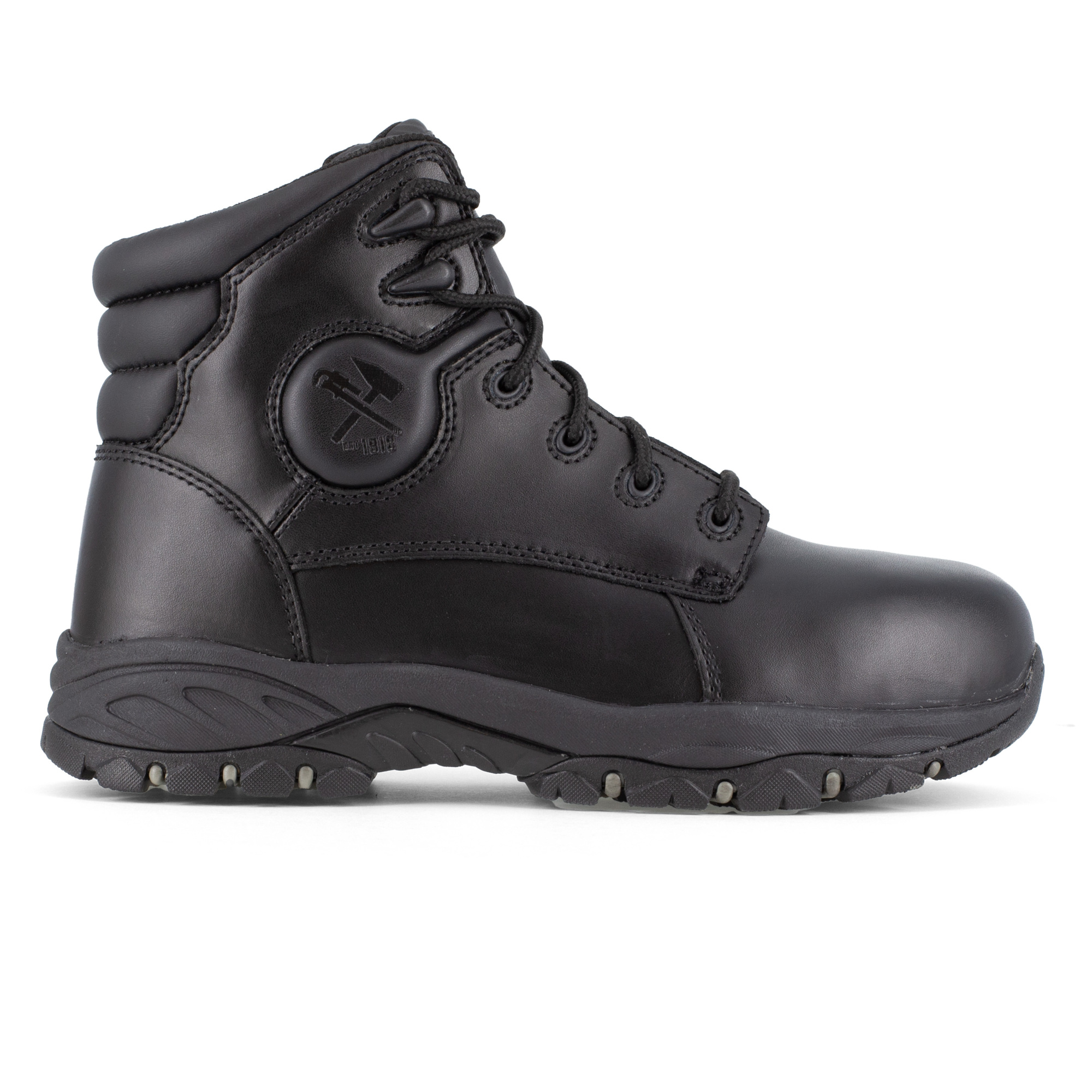 Iron Age, 6in. Work Boot, Size 7 1/2, Width Medium, Color Black, Model# IA5150